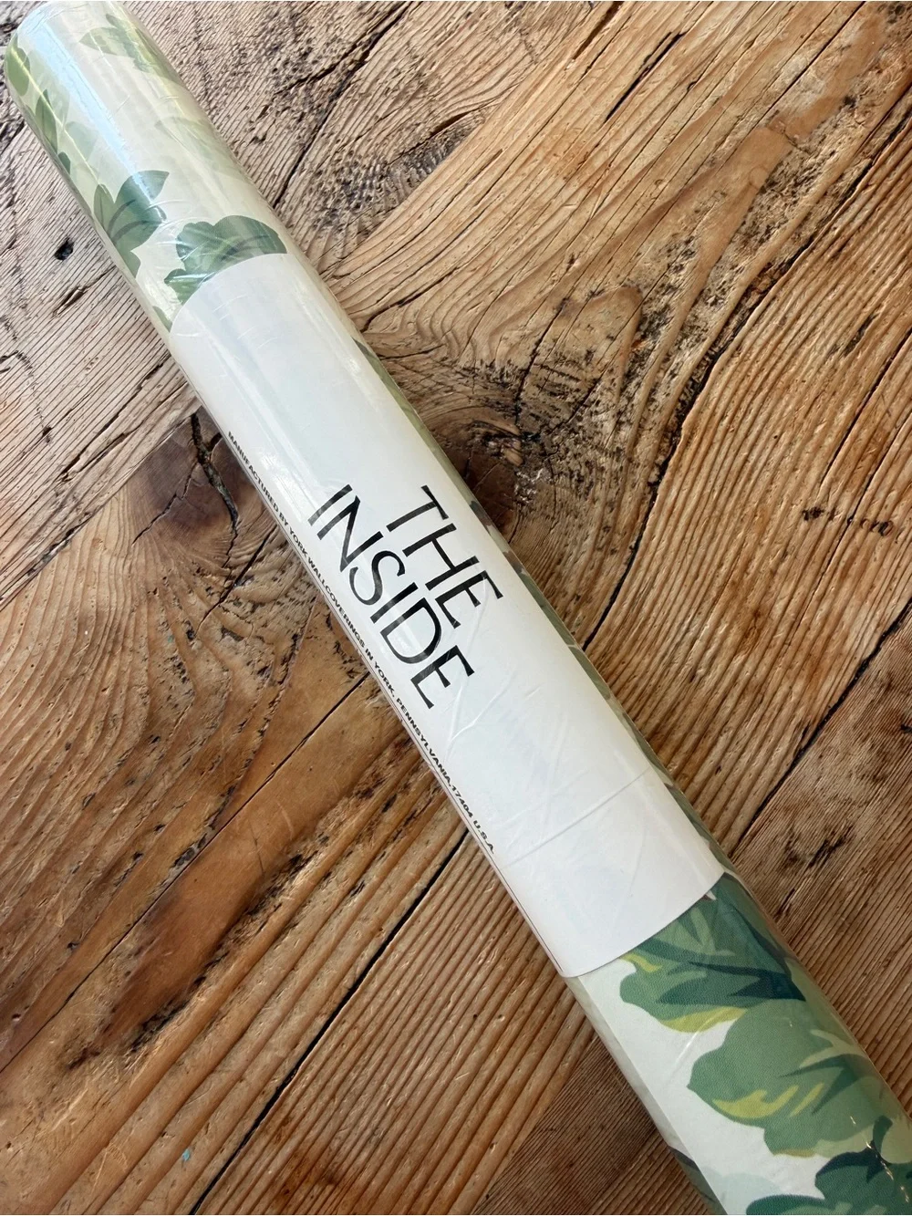 1 Roll Peel and Stick Wallpaper from The Inside (Green Botanical)